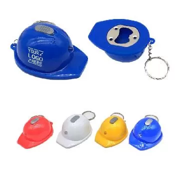 Safety Helmet Bottle Opener Keychain
